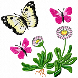 Butterfly Embroidery Design 12